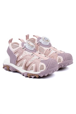 Mikk-Line Sandale mit Mesh – Adobe Rose
